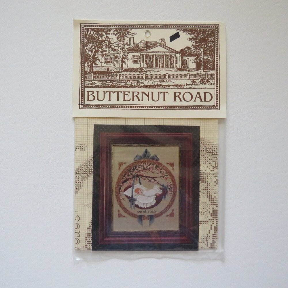 New Baby Butternut Road New Cross Stitch Vintage Pattern BR 9, 1993